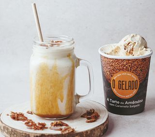 Milkshake Tartuccino (Gelado Tarte Amêndoa&Caramelo Salgado)