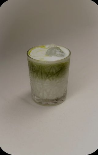 Ice matcha con avena oatly