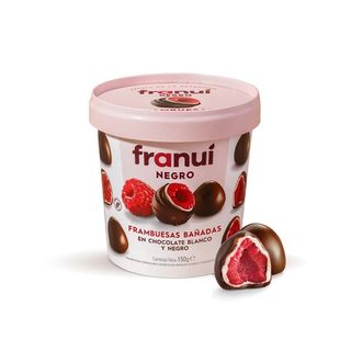 Frambuesas Cubiertas Chocolate Negro