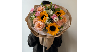 Bukiet ze słonecznikami