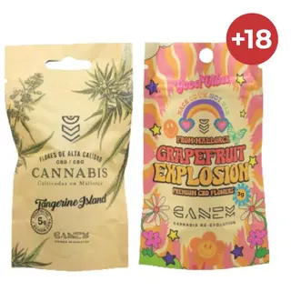 Grapefruit Explosion 3gr + Tangerine Island 5gr CBD/CBG