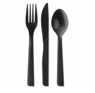 Servicio de cubiertos compostables