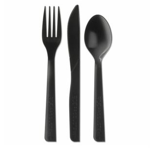 Servicio de cubiertos compostables