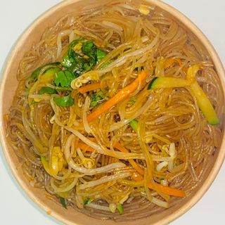 Spaghetti di soia con verdure