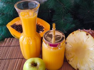 Jus D'ananas, Pomme, Orange