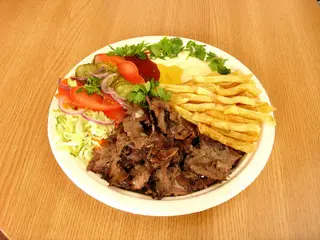Shaorma farfurie vita si curcan