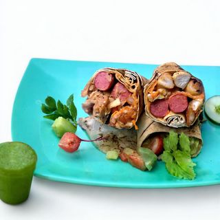 Turkey Shawarma + Sausage