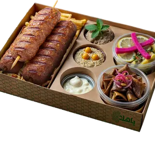 Box Kebab Viande  (3 brochettes)