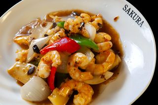 Gambas Con Salsa Douchi