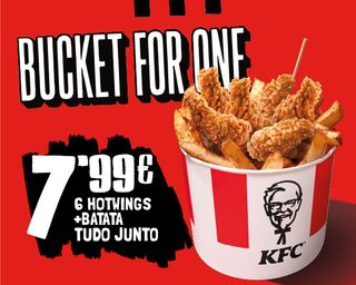 Bucket For One 6 Hotwings