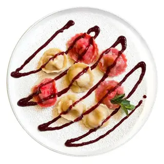 Ravioli z mascarpone i truskawkami