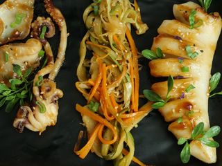 Plats Teriyaki Calamar 8 Pcs