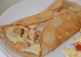 crêpe poulet champignons