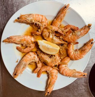 Gambas com Molho de Alho