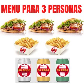 Menú GLOVO MANIA (PARA 3 PERSONAS)