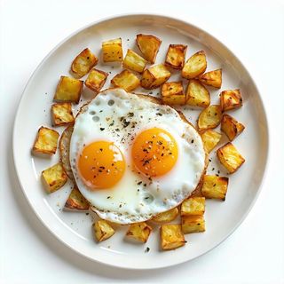 Jaja sadzone z ziemniakami