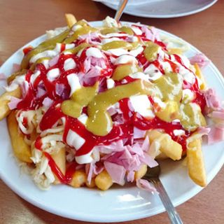 Papas locas con pollo