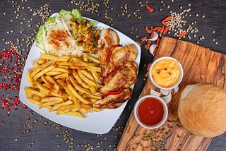 Meniu pui grill mic - 310 gr