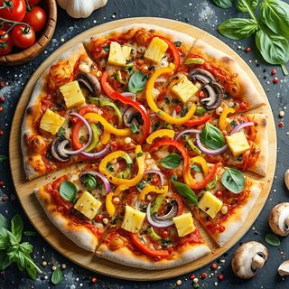 Hawaiian'S Veg Lover'S Pizza (3 large)