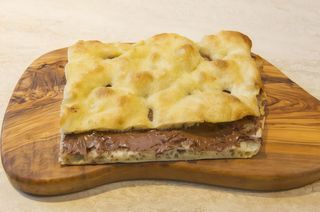 Focaccia con Nutella