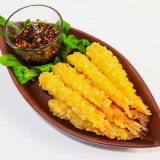Creveti tempura