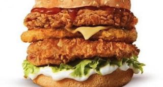 Triple Chicken burger