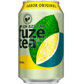 Fuze tea - Té Negro Limón sin azúcar lata 330ml.
