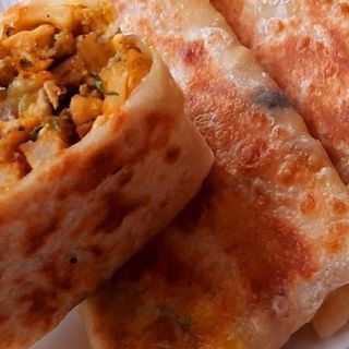 TACOS DE  POLLO CON  ,MESSEMN (رغايف/مسمن)