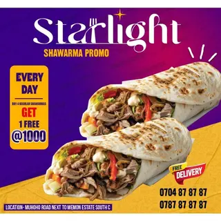 Shawarma Promo...Buy 4 get 1 Free