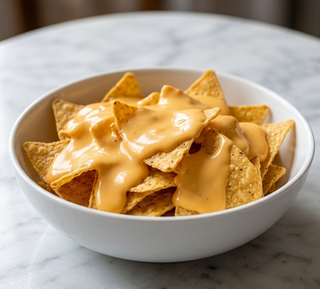 Nachos Con Queso Cheddar