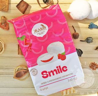 Zefir “Smile” z nadzeniem malinowym “Żako” 300g