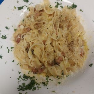 Tagliatelle a la carbonara