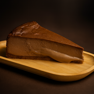 Porción Tarta de queso y chocolate negro Belga