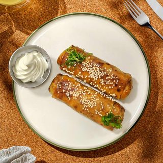 Clătite cu pui și smântână