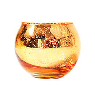 Portavelas Esférico De Cristal