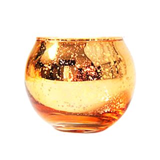 Portavelas Esférico De Cristal