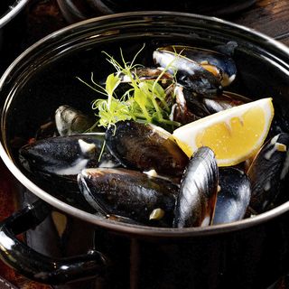 Мидии в сливочном соусе 