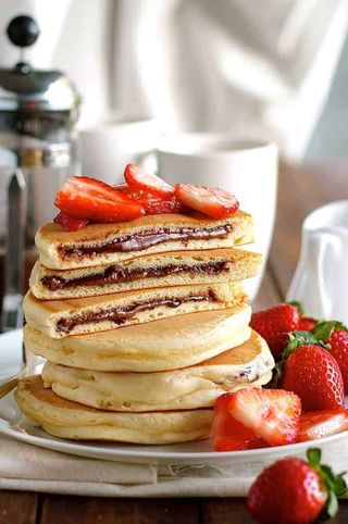 Pancakes Nutella Fruits