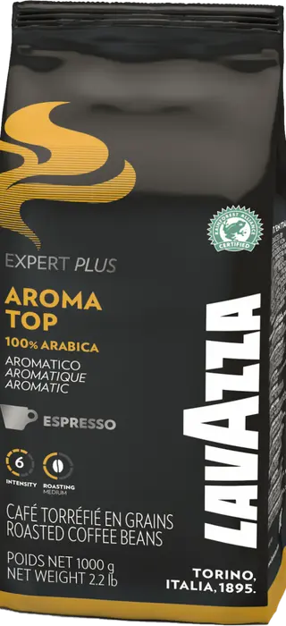 Lavazza Aroma Top 100% Arabica, Cafea Boabe, 1kg
