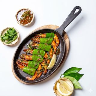 Langostinos sabji