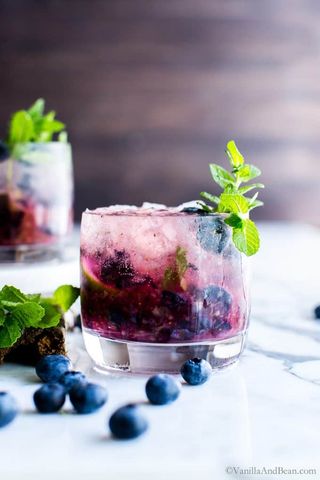 Bleu Berry Mojito