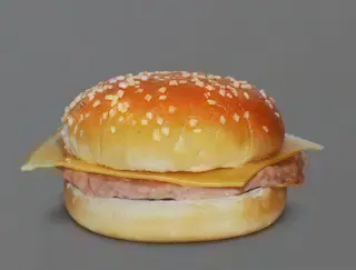 Hamburguesa De Pollo Y Queso