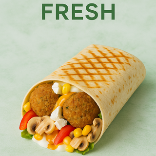 Taco falafel fresh