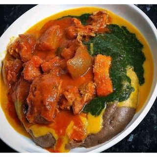 3 Wraps of Amala + Gbegiri &/ Ewedu + 2 Assorted meat + 1 Ponmo