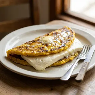 Cachapa Con Queso De Mano