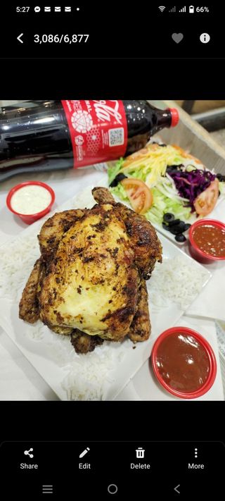 2 Pollo A L`Ast Entero Con Arroz Con (Ensaladas Atun) Con 2L Cocacola