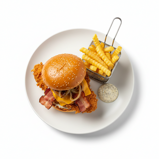 Hamburguesa De Pollo Crujiente