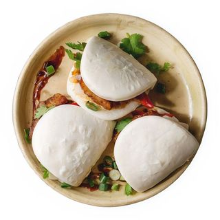 Pan-bao de salmon o atún