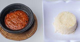 Rice + Fish Sauce  And Plantain