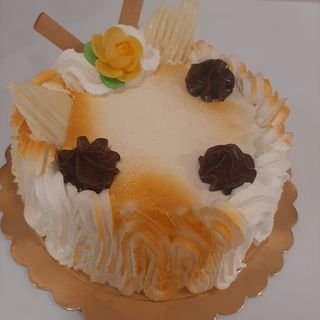 Charlotte con ciuffi di nutella